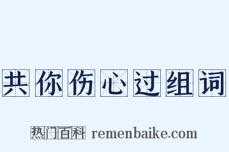 共你伤心过组词是什么意思的图片